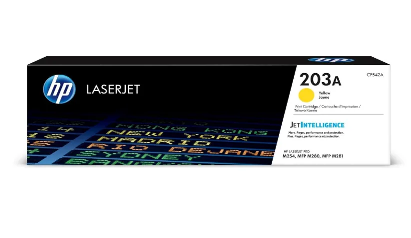 Hp 203A Yellow Original Laserjet Toner Cartridge - Cf542A