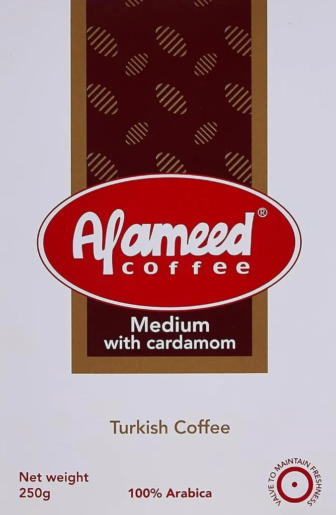  Turkish coffee, medium Al Ameed, with cardamom, 250g