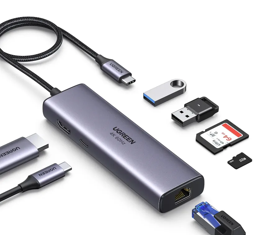 موزع منافذ ذكي (USB-C Hub) من شركة يوجرين (UGREEN)
