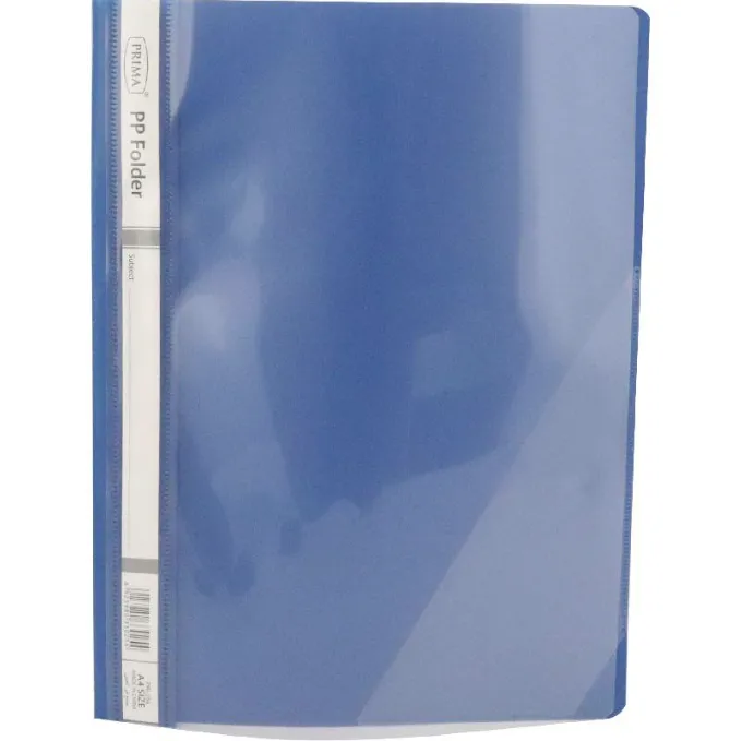 Plastic folder transparent face