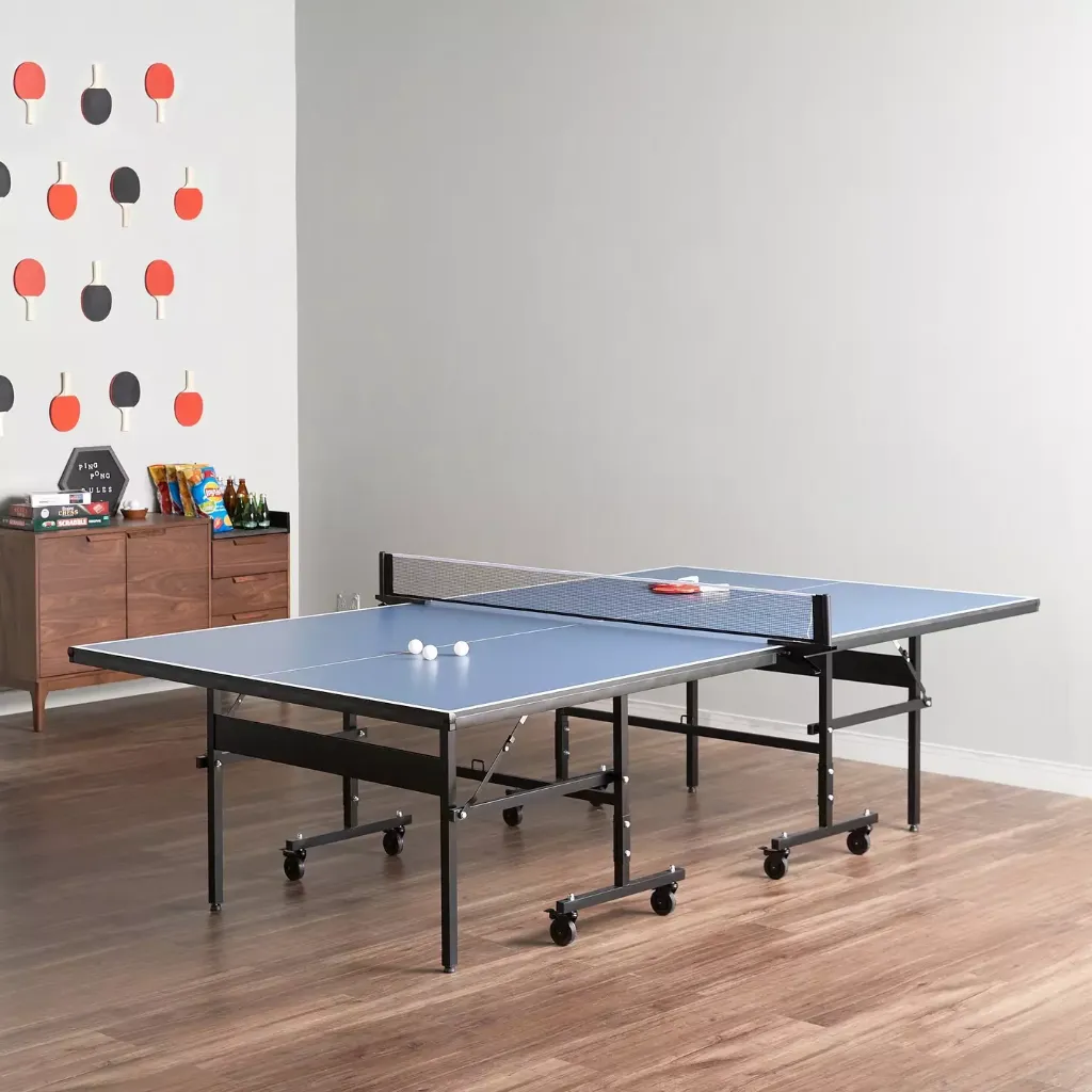 Indoor Table Tennis - ping - pong Table with Wheels