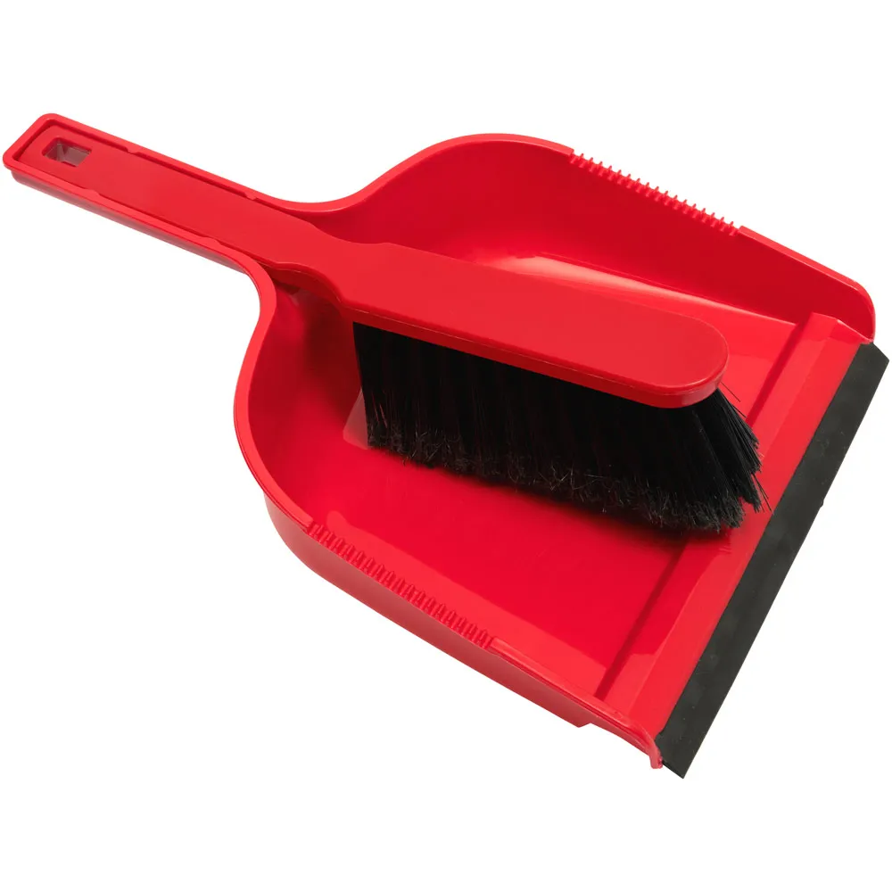 Dustpan with brush