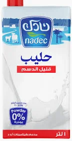 حليب نادك طويل الاجل قليل الدسم 1 لتر