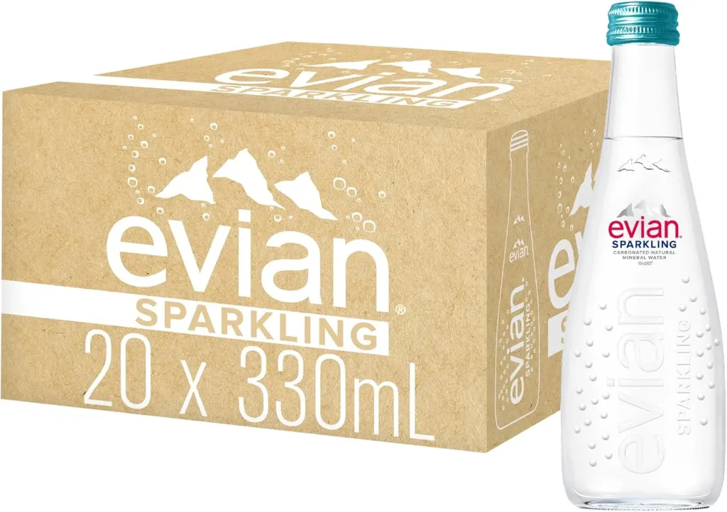 Evian sparkling water 330ml