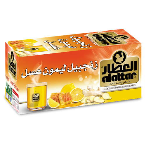 شاي العطار زنجبيل و ليمون و عسل 20  خيط