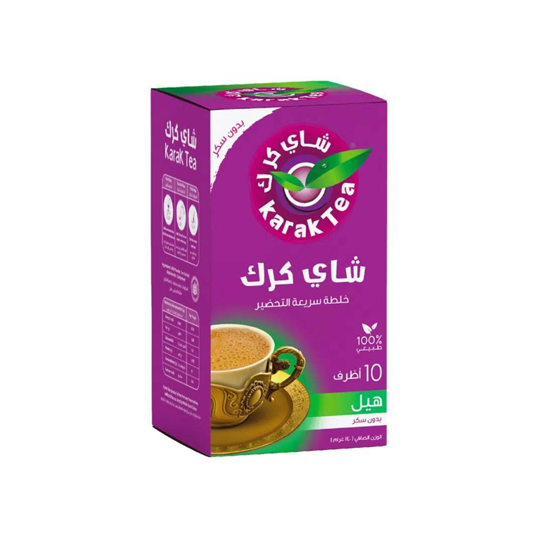 شاي كرك بالهيل بدون سكر 10  اظرف