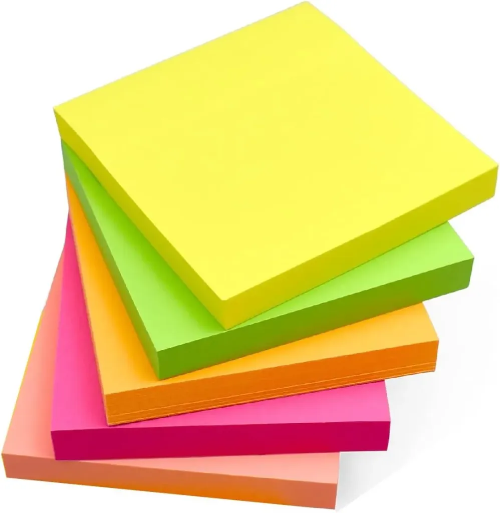 Colored Sticky Notes 3x3 Inch
