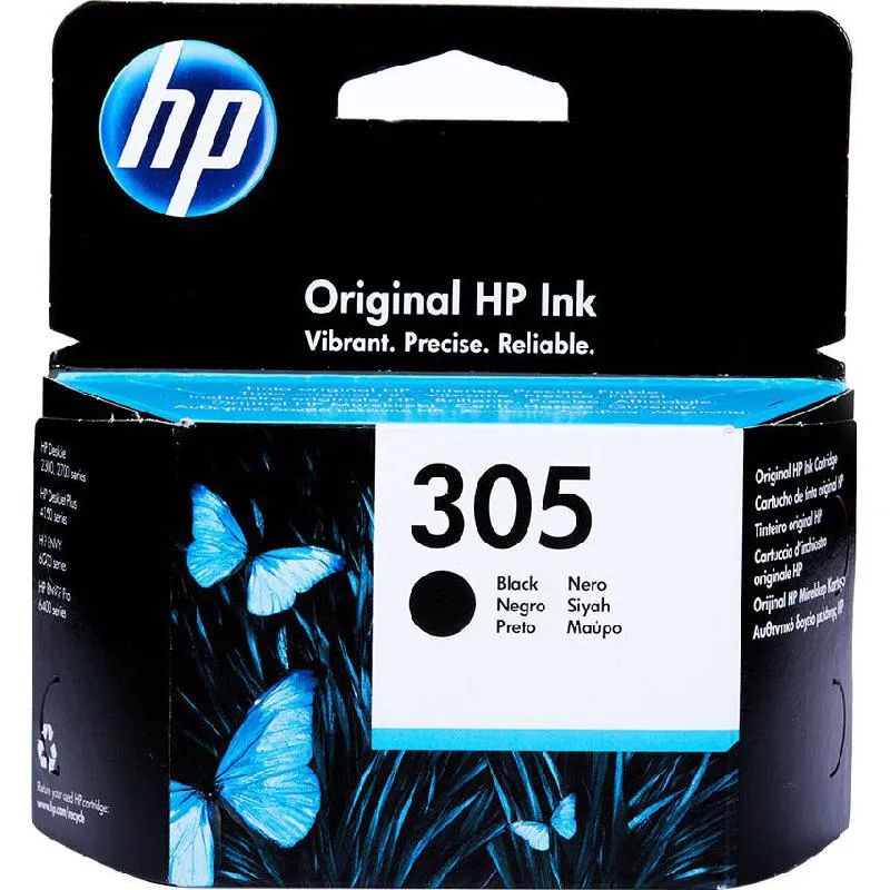 حبر طابعة اتش بي اصلي HP 305 Inkjet Cartridge Black