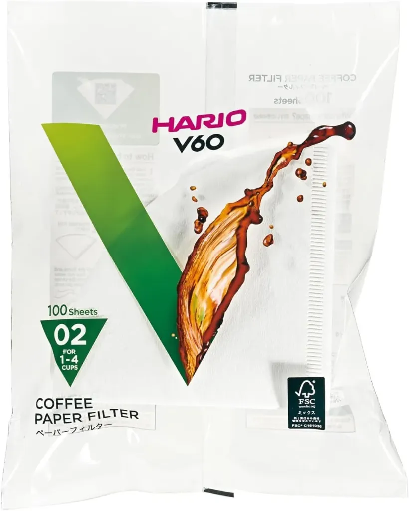 فلتر قهوة V60  هاريو 100حبة