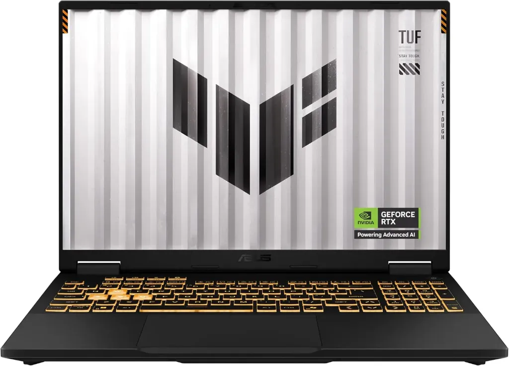 Laptop Asus TUF Gaming F16 FX608JMR Intel core i7-14650HX Processor, 16GB Ram, 1TB SSD M.2, NVIDIA GeForce RTX 5060 8GB,16-inch Display WUXGA 1920x1200, IPS, 165Hz, G-Sync, Backlit Chiclet Keyboard 1-Zone RGB With Copilot key, Free Dos - Jaeger Gray  90NR0NB1-M006Z0